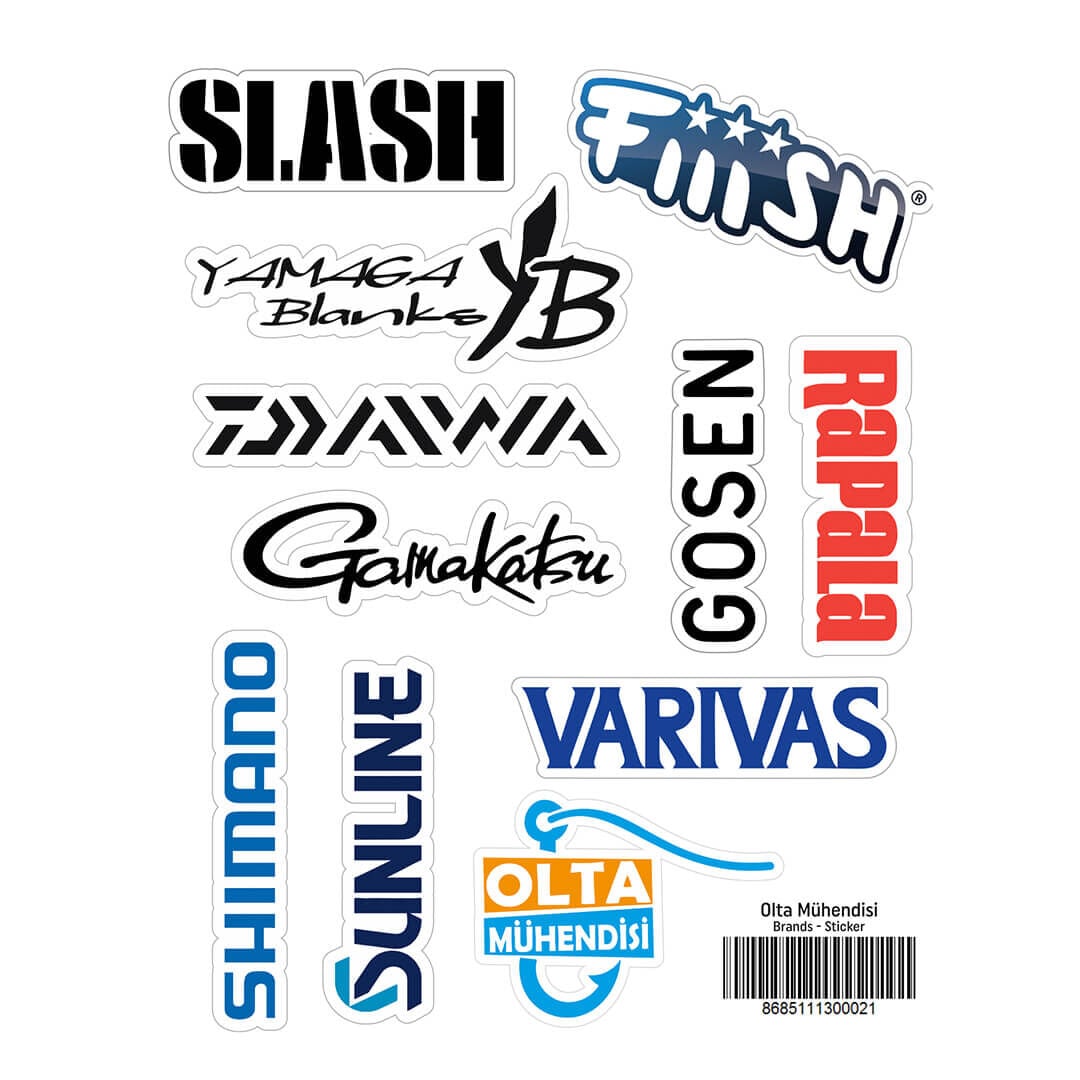 Olta Mühendisi Fishing Brands Serisi Sticker