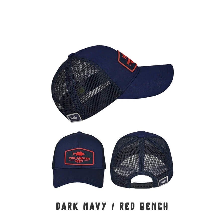 Fujin Pro Angler Dark Navy + Red Bench Balıkçı Şapkası
