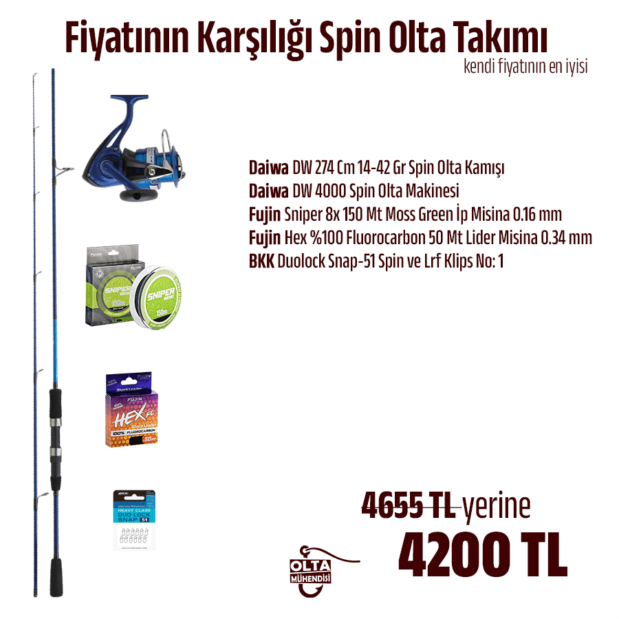 Fiyatının Karşılığı Spin Olta Takımı