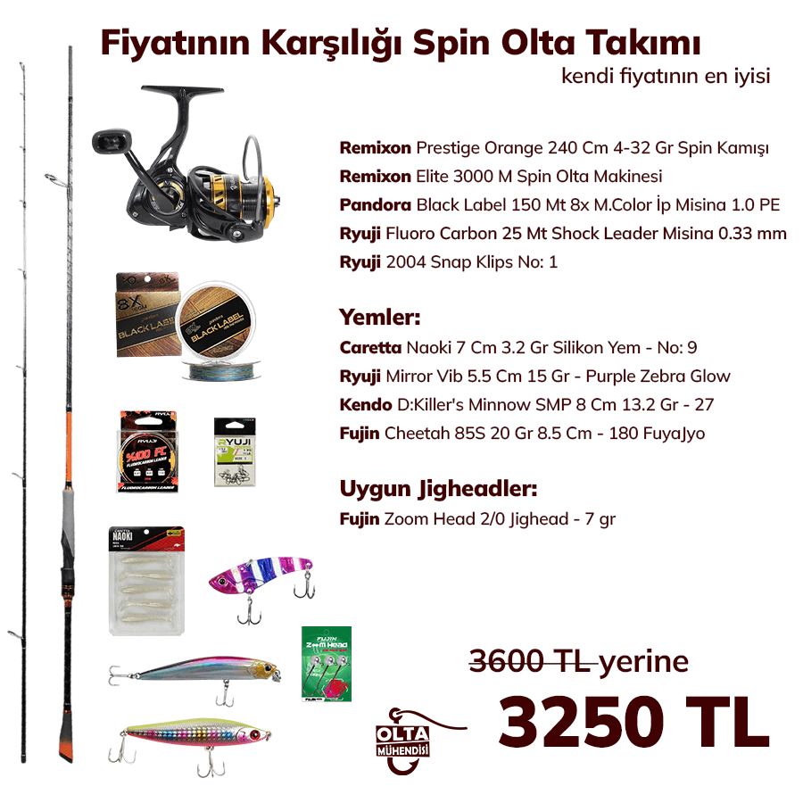 Fiyatının Karşılığı Spin Olta Takımı
