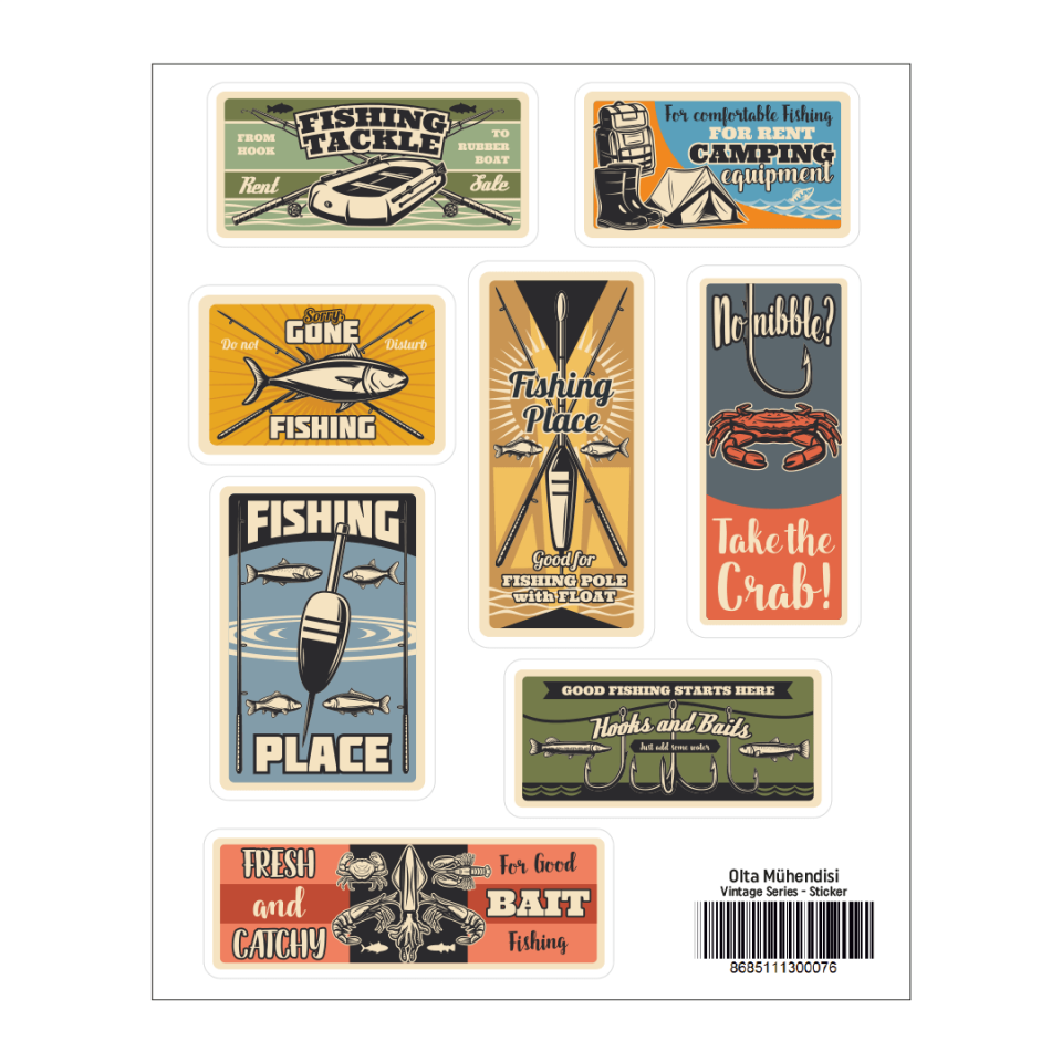 Olta Mühendisi Vintage Serisi Sticker