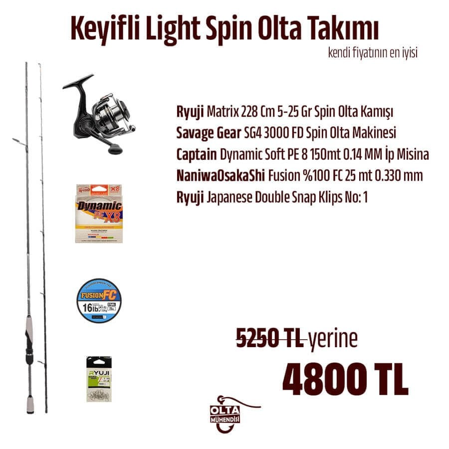 Keyifli Light Spin Olta Takımı