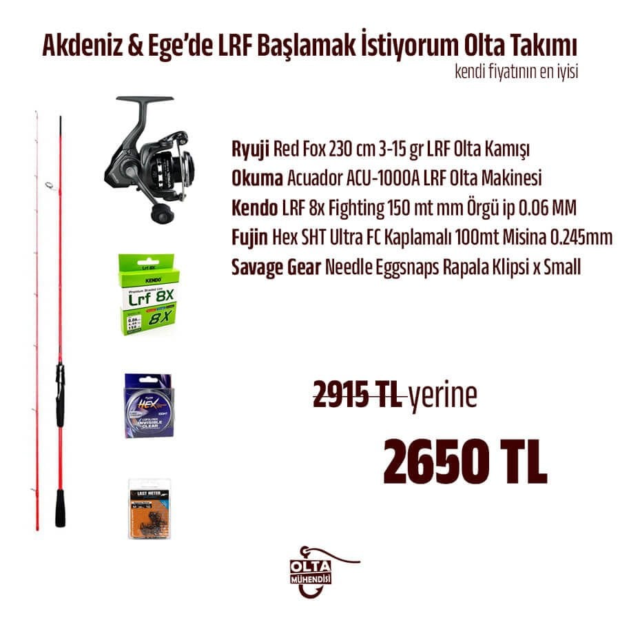 Akdeniz & Ege’de LRF Başlamak İstiyorum Olta Takımı