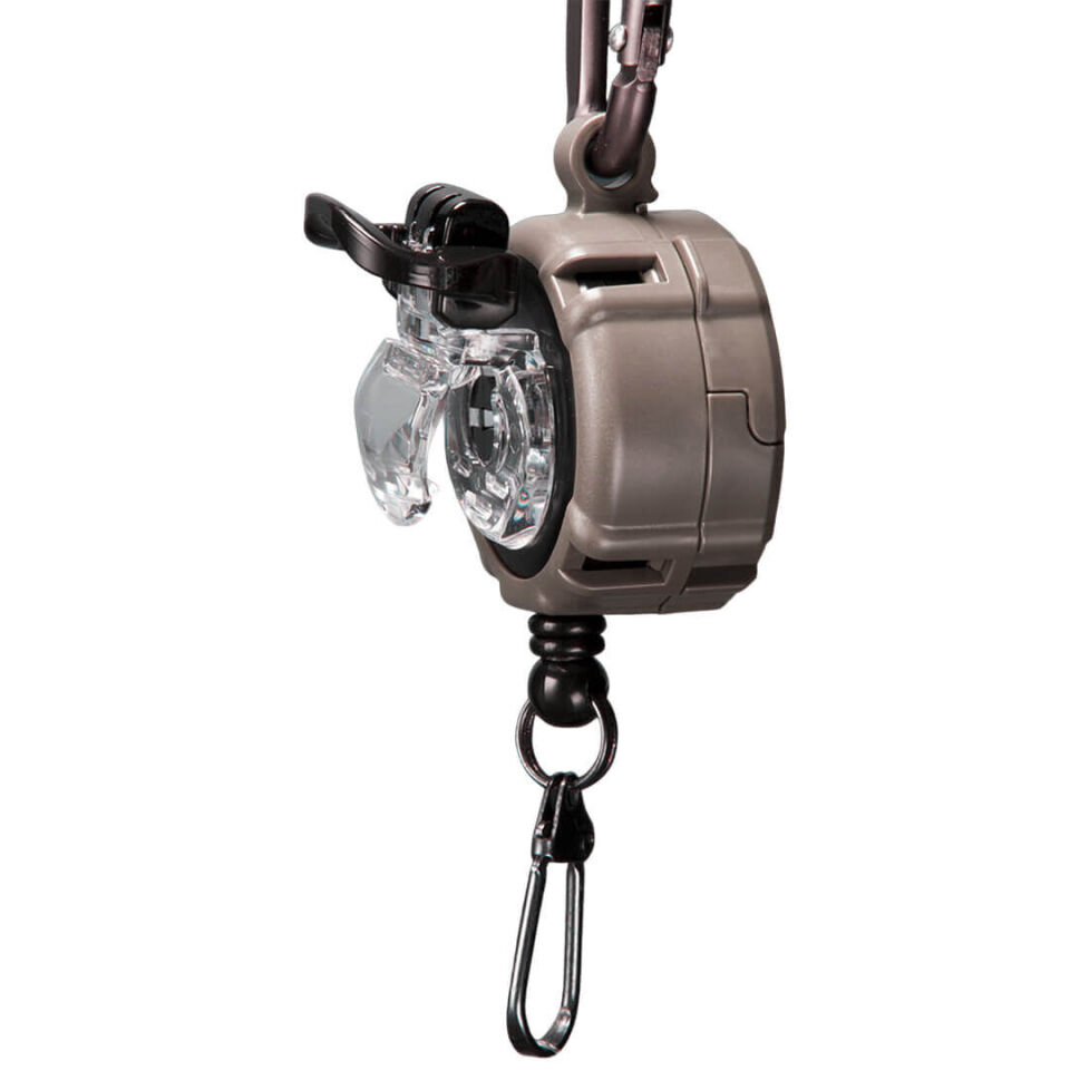Daiichiseiko Clip-On Reel & Microcase - Dark Earth