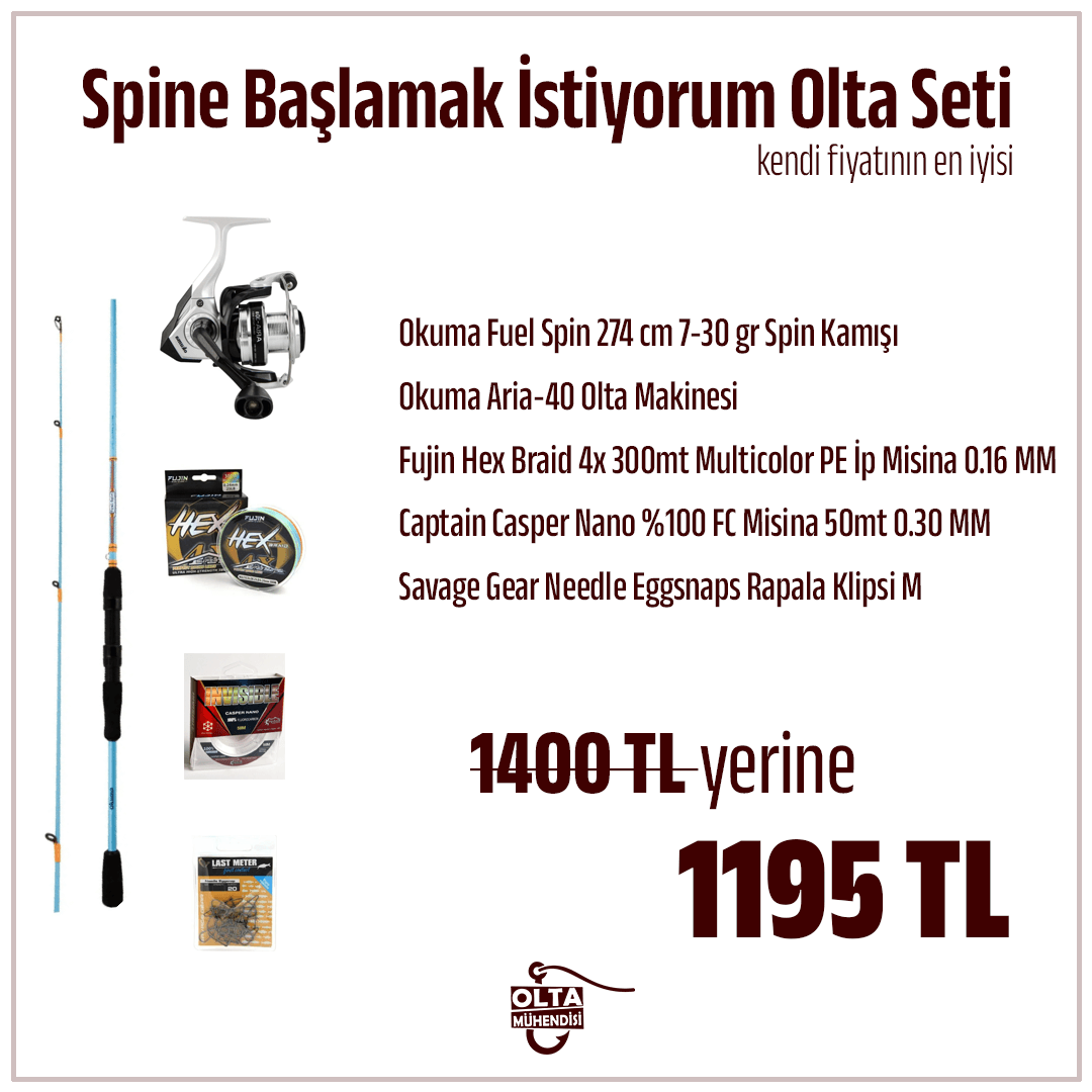 Spine Başlamak İstiyorum Olta Seti