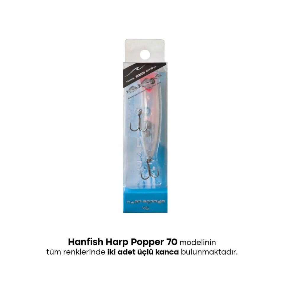 Hanfish Harp Popper 7 Cm 9 Gr Maket Yem