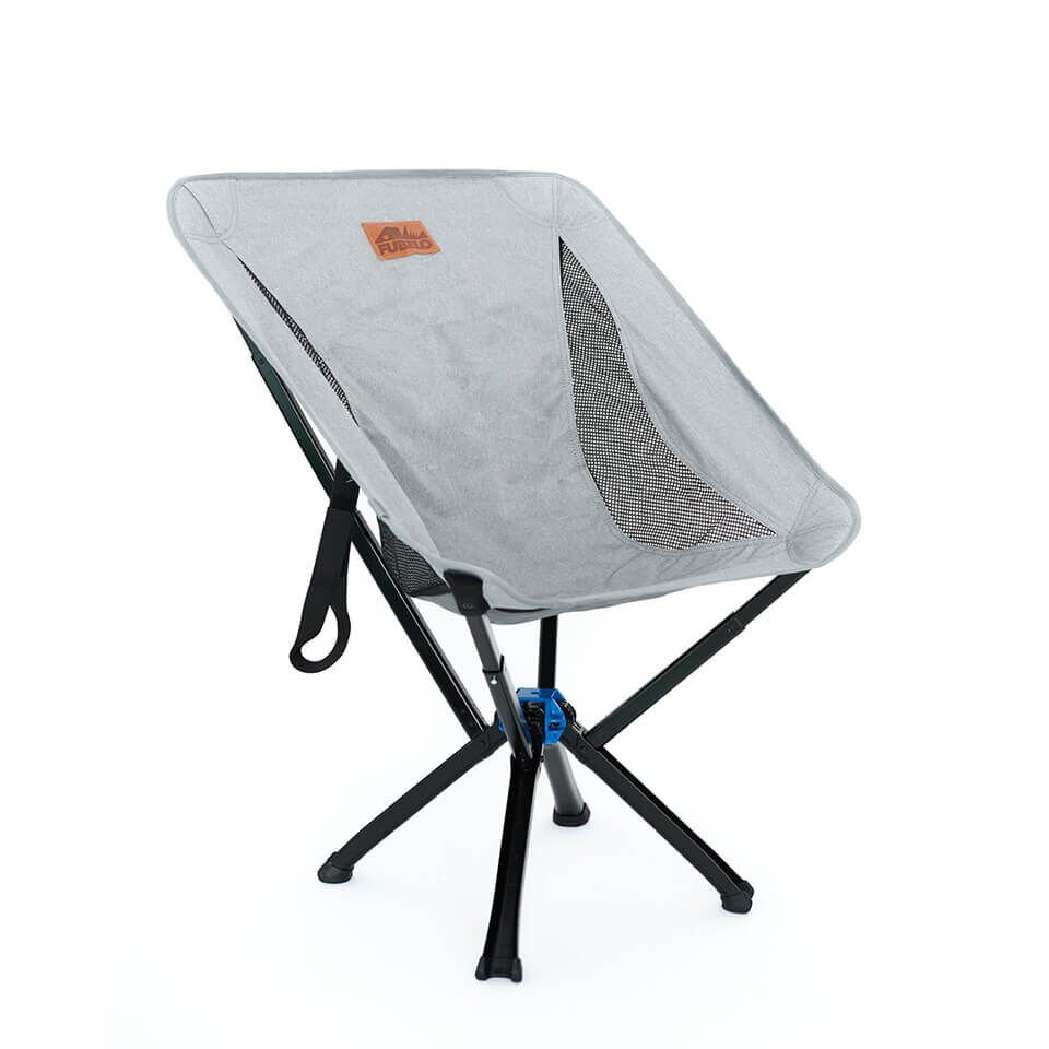 Fubelo Polyp Katlanabilir Bel Korumalı Kamp Sandalyesi - Gri