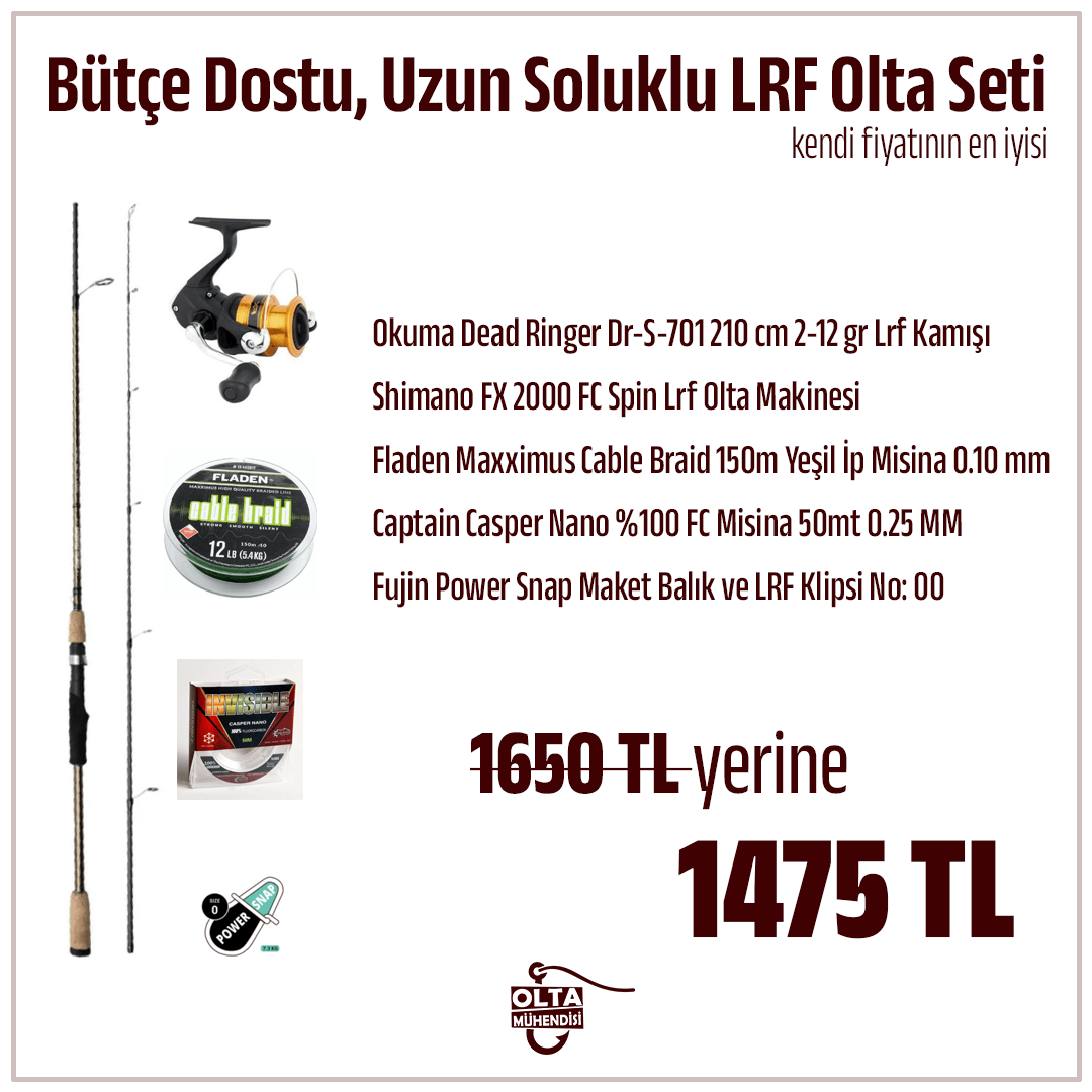 Bütçe Dostu Uzun Soluklu LRF Olta Seti