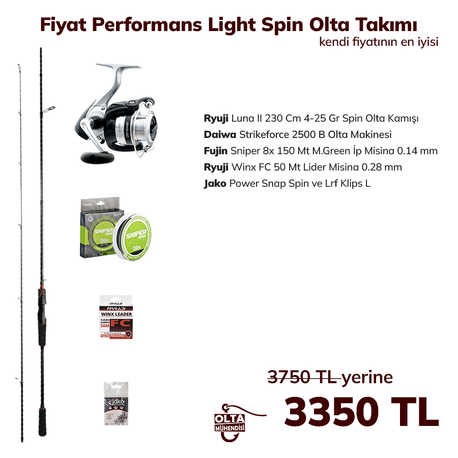 Fiyat Performans Light Spin Olta Takımı