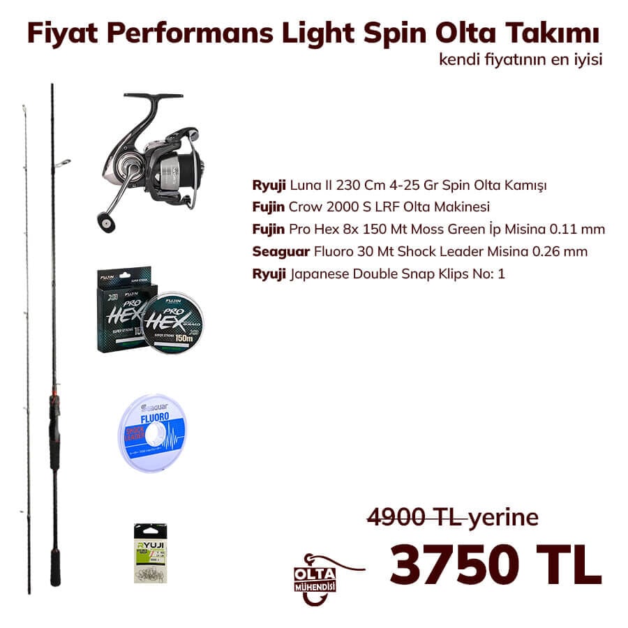 Fiyat Performans Light Spin Olta Takımı
