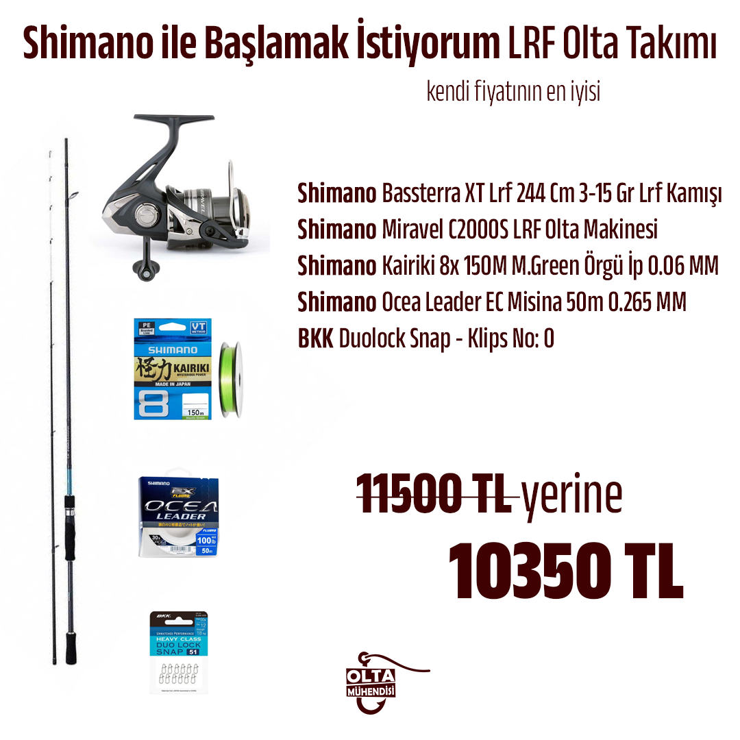 Shimano ile Başlamak İstiyorum LRF Olta Takımı