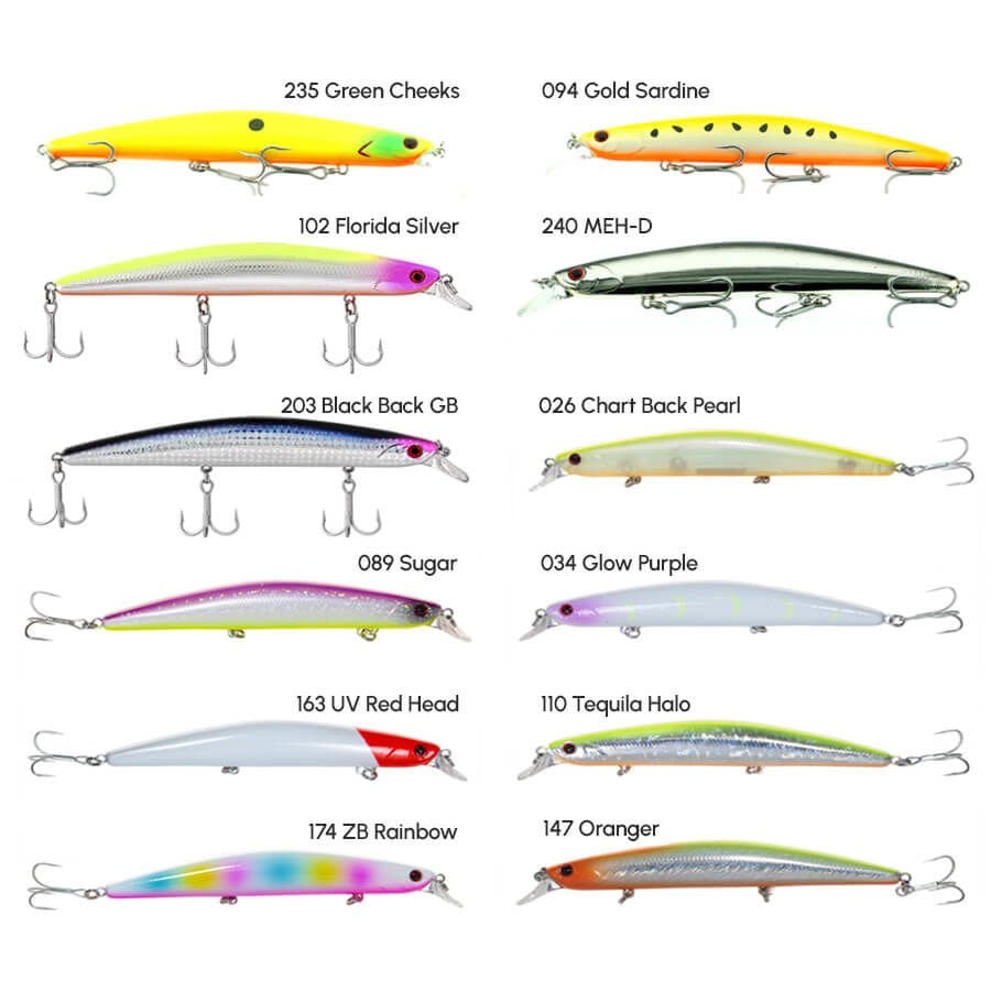 Fujin Z-Bass Minnow 125F 12.5 Cm 21 Gr Maket Yem 034 Glow Purple