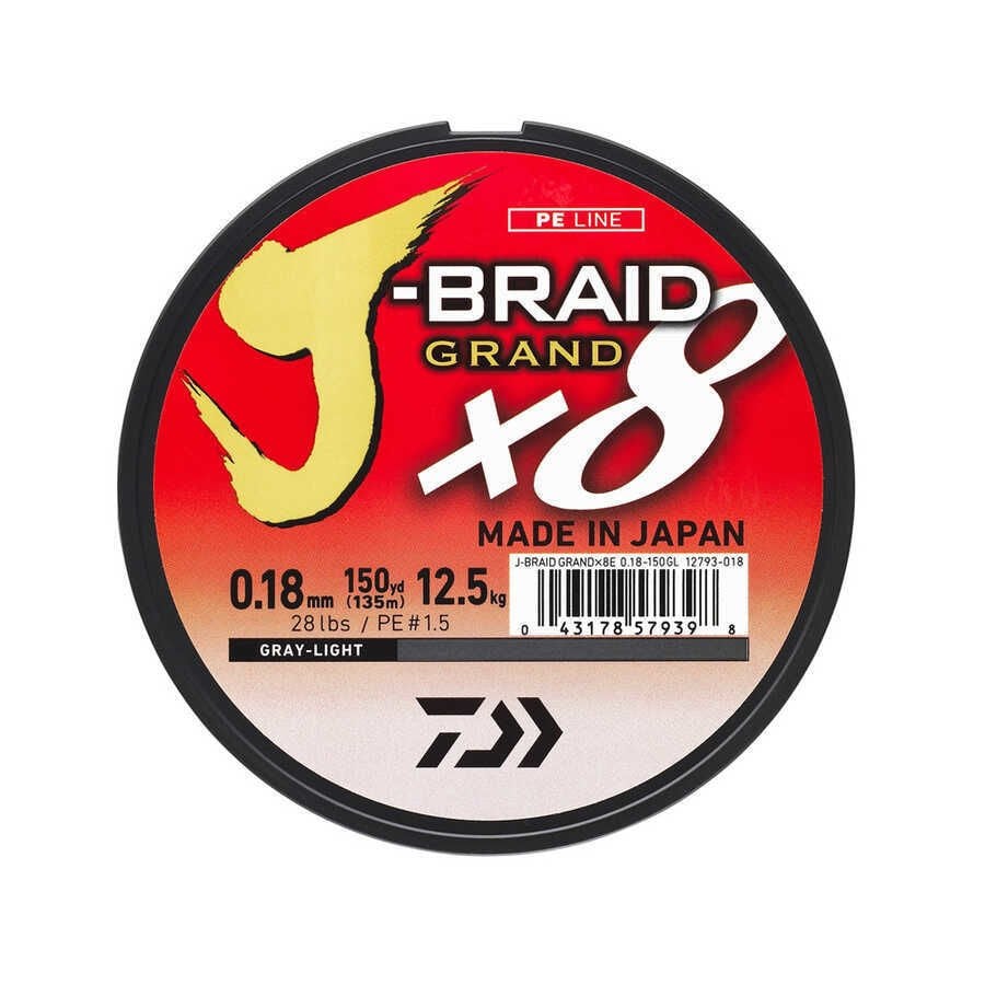 Daiwa JBraid Grand 8B 270 M Grey İp Misina