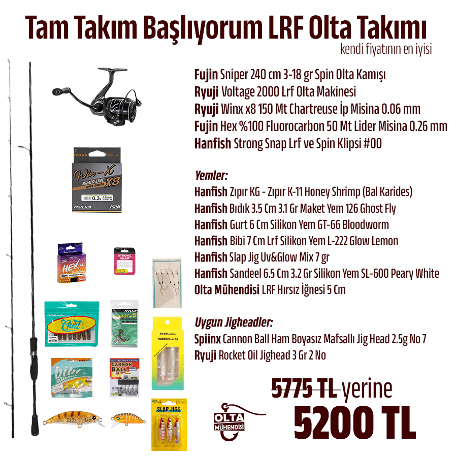 Tam Takım Başlıyorum LRF Olta Takımı