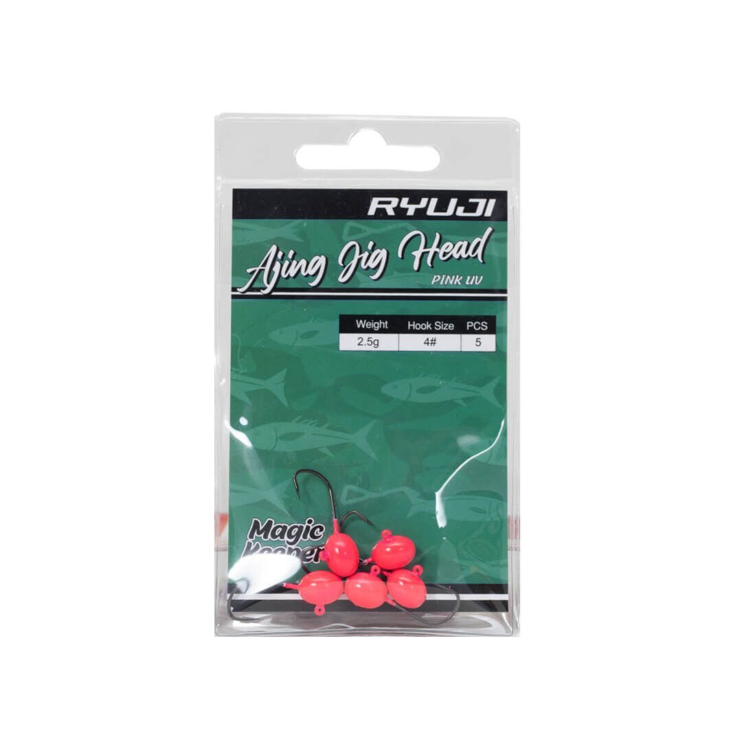 Ryuji Ajing Pink Glow Jig Head