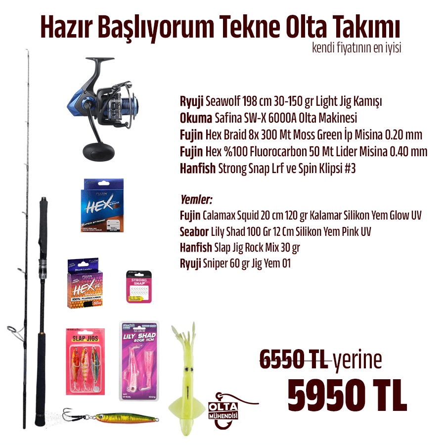 Hazır Başlıyorum Tekne Olta Takımı