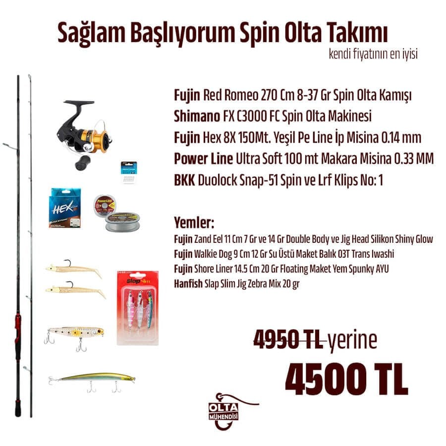 Sağlam Başlıyorum Spin Olta Takımı