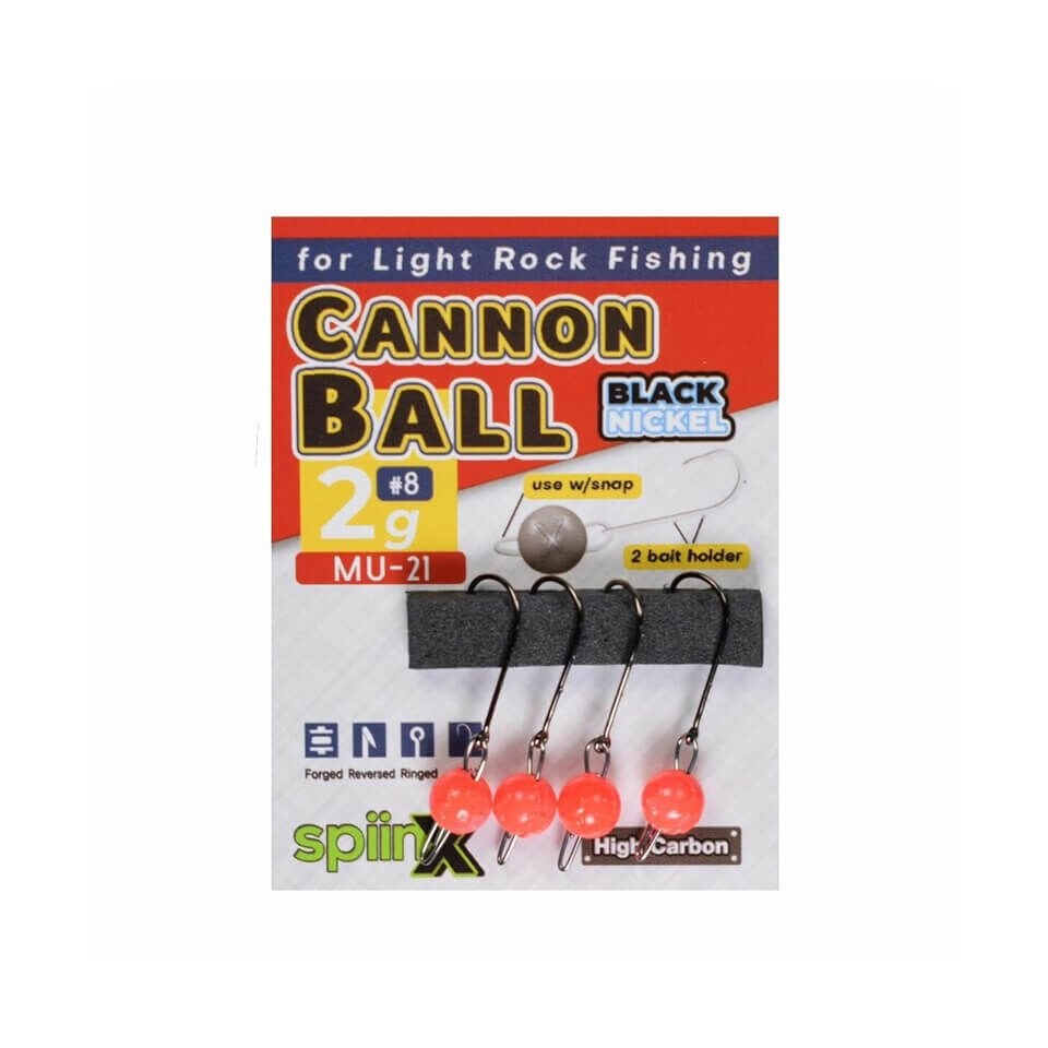 Spiinx Cannon Ball UV Turuncu Jig Head