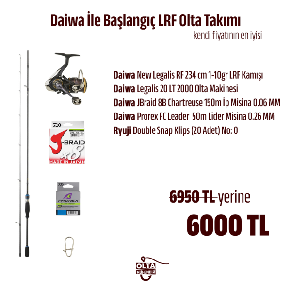 Daiwa İle Başlangıç LRF Olta Takımı
