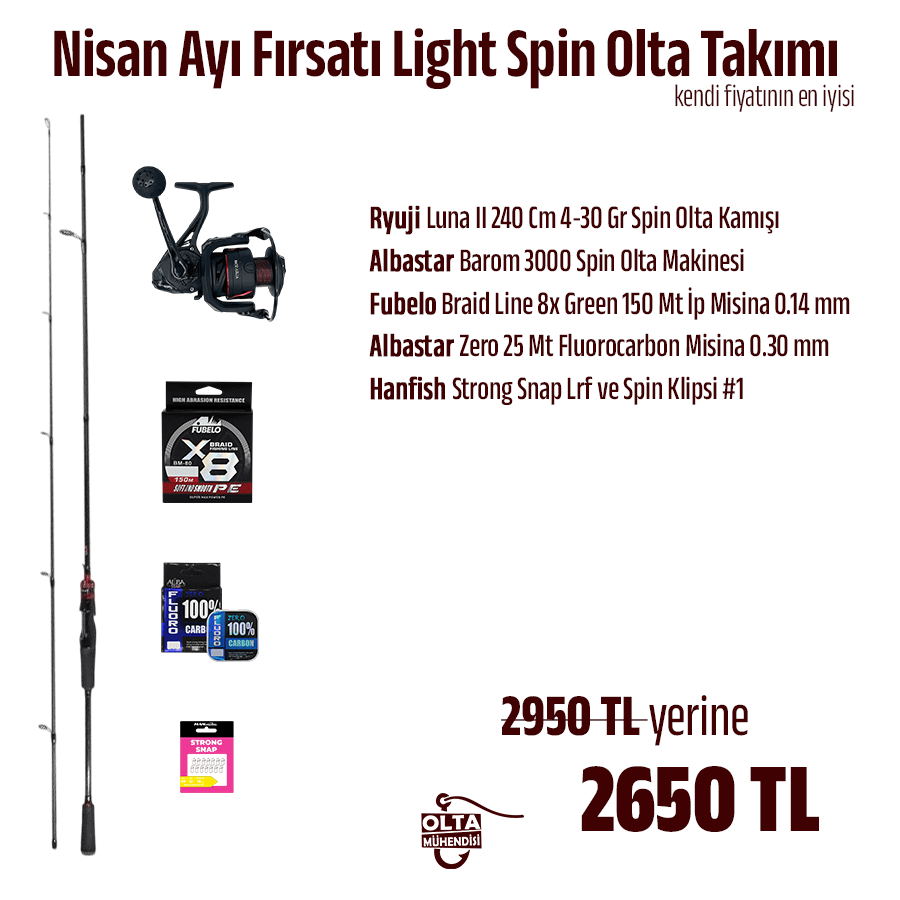 Nisan Fırsatı Light Spin Olta Takımı