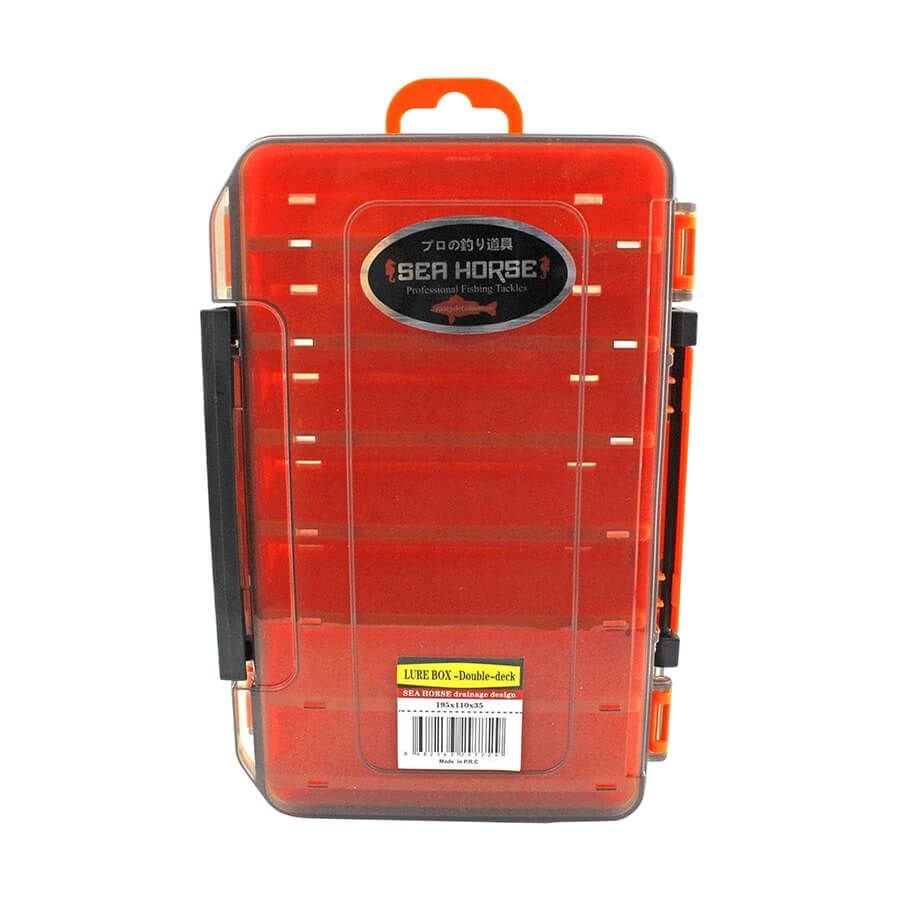 Sea Horse Lure Box Çift Taraflı Kutu Kırmızı