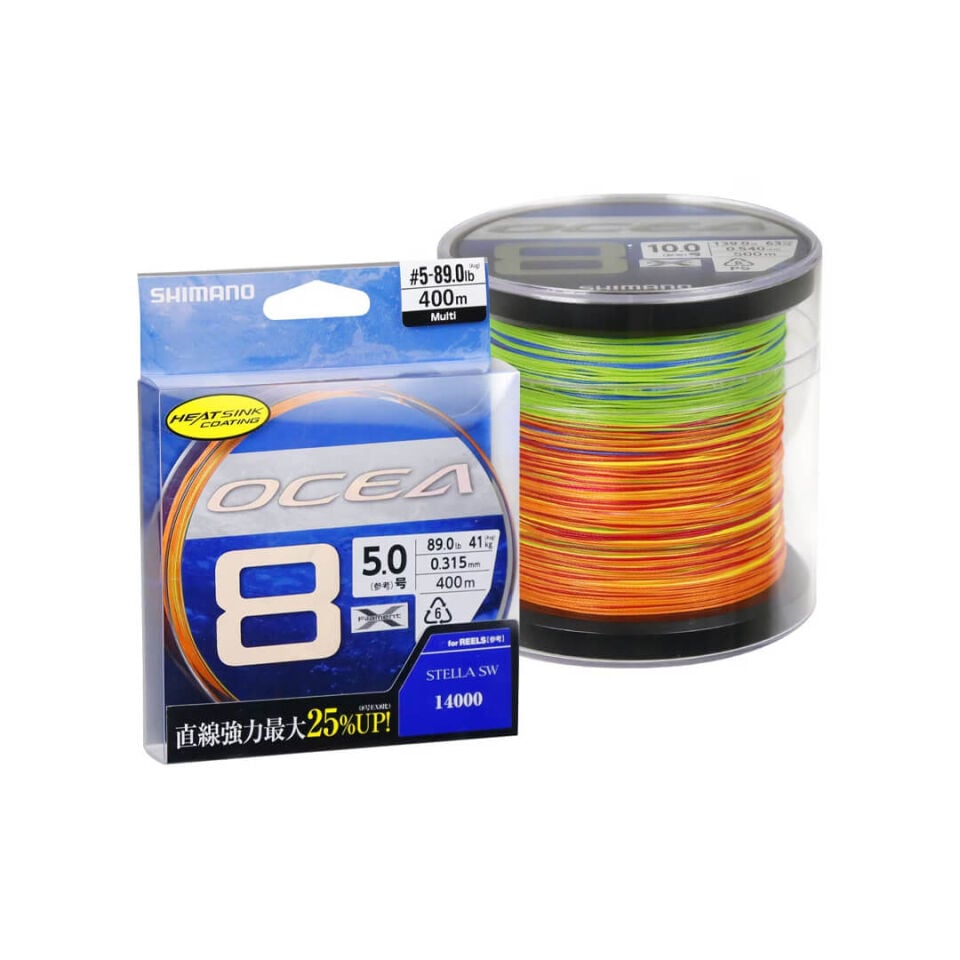 Shimano Ocea 8 Braid 400 Mt Multi Color İp Misina