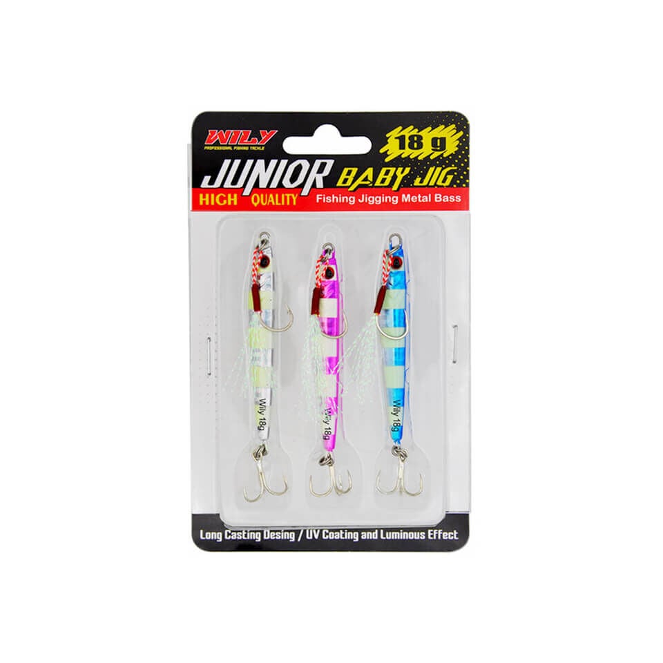 Wily Junior Jig Zebra Mix 3lü Set