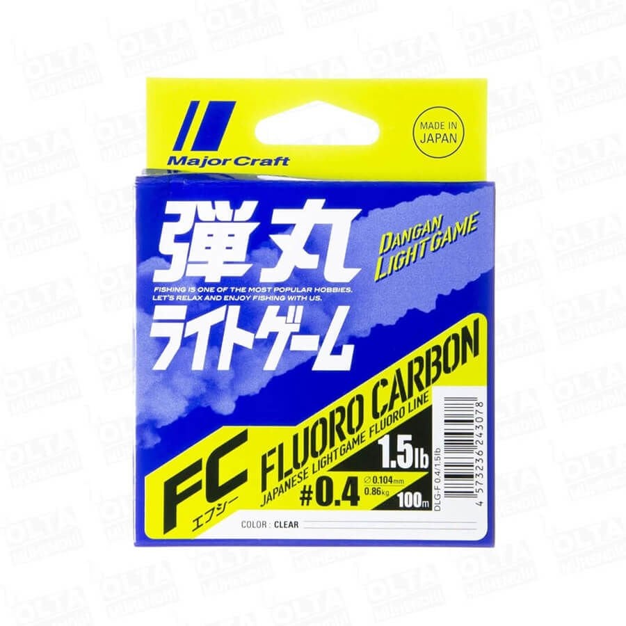 Major Craft Dangan Light Game Fluoro Shock Leader 100 Mt