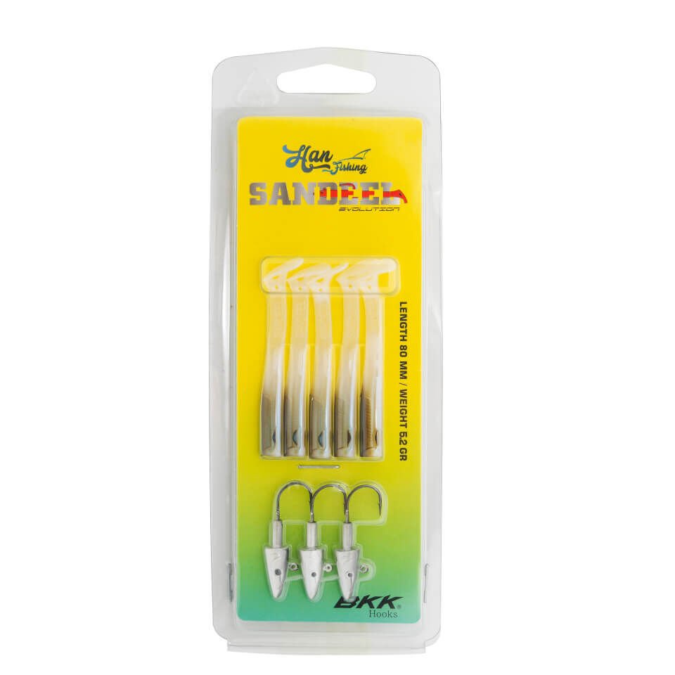 Hanfish Sandeel 8 Cm 5.2 Gr Silikon Yem SL-808 Silver Bait