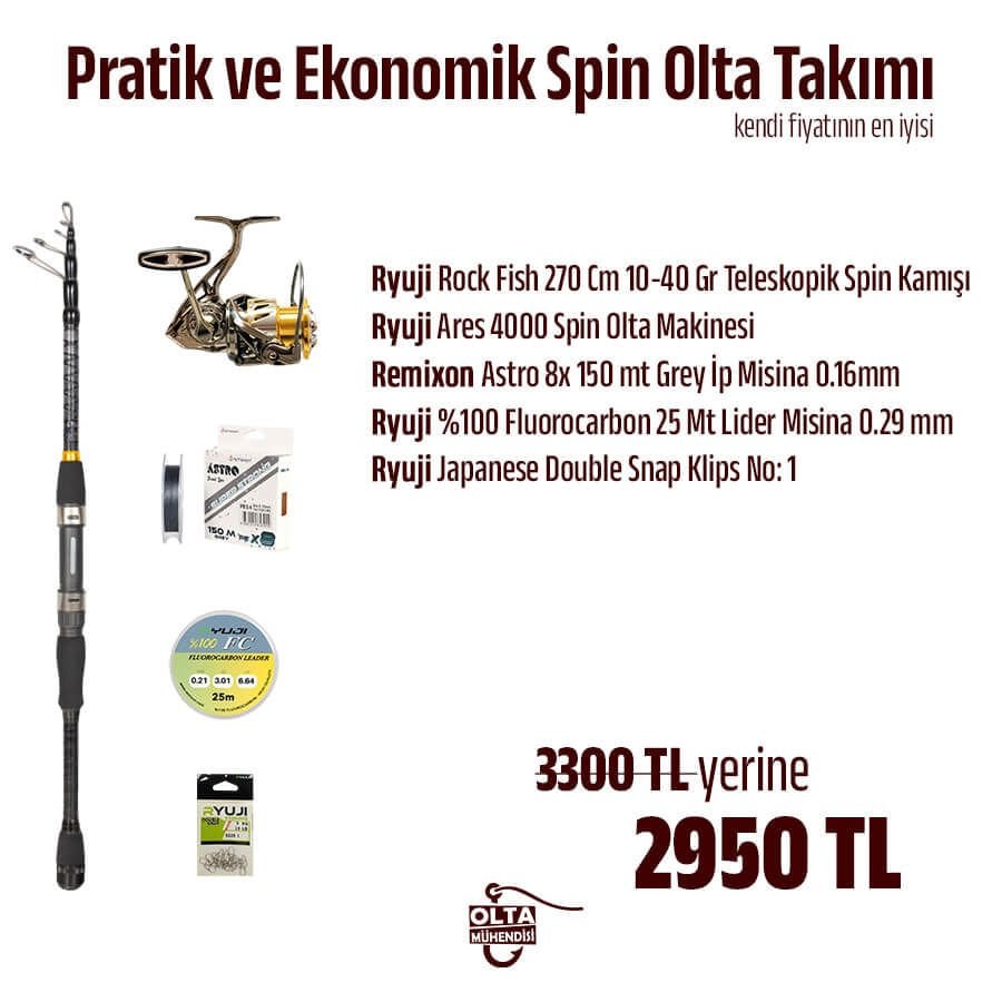Pratik ve Ekonomik Spin Olta Takımı