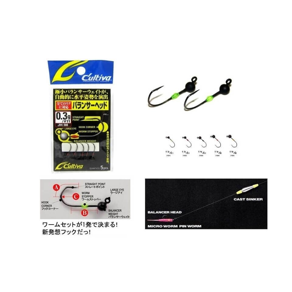 Cultiva 11753 Balancer Head Lrf Jighead