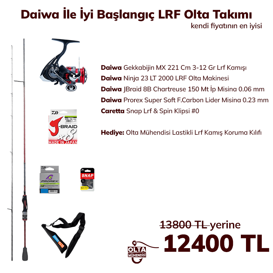 Daiwa İle İyi Başlangıç LRF Olta Takımı
