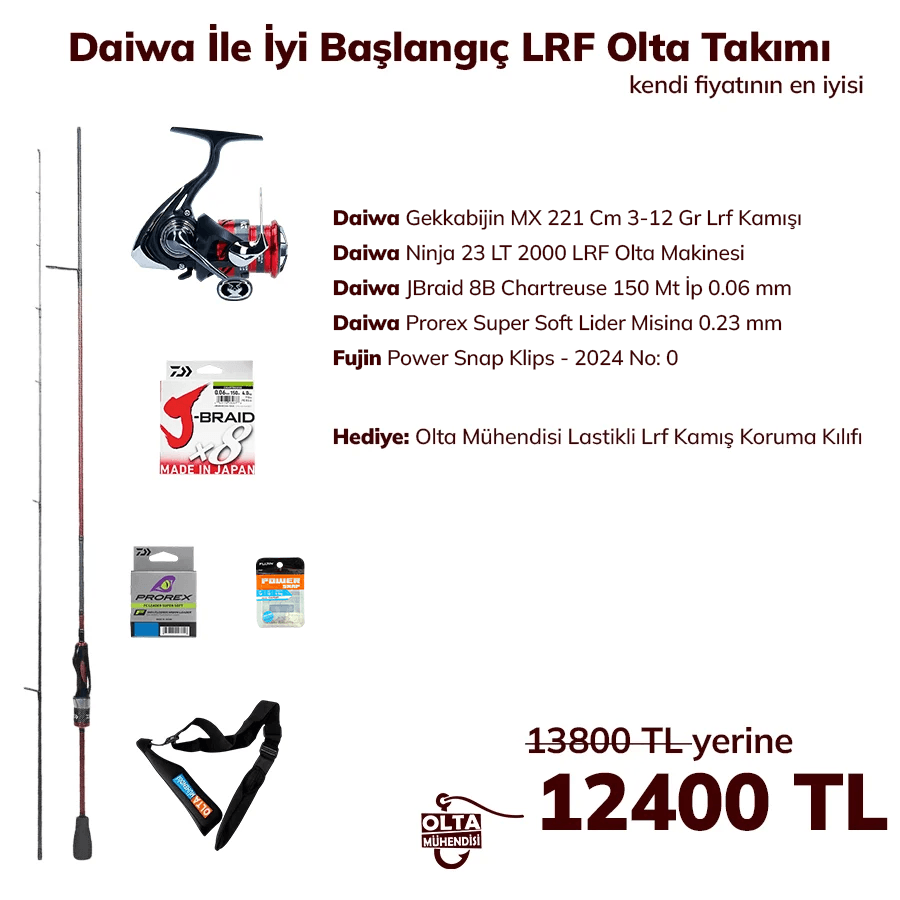 Daiwa İle İyi Başlangıç LRF Olta Takımı
