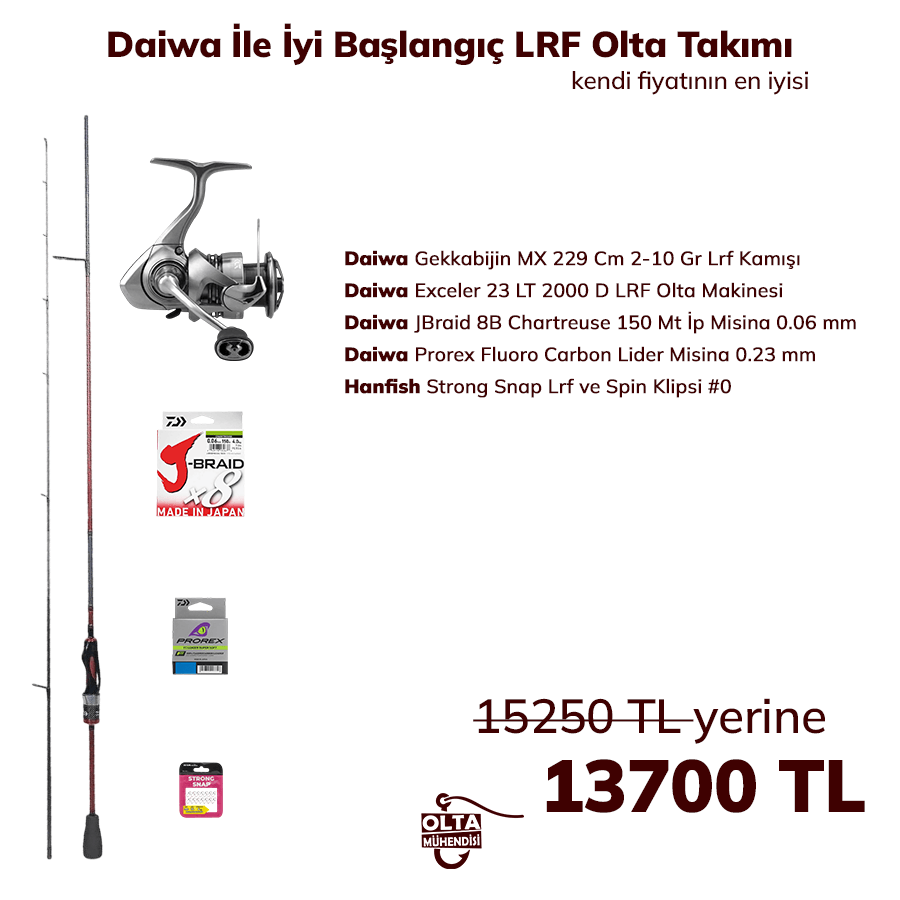 Daiwa İle İyi Başlangıç LRF Olta Takımı