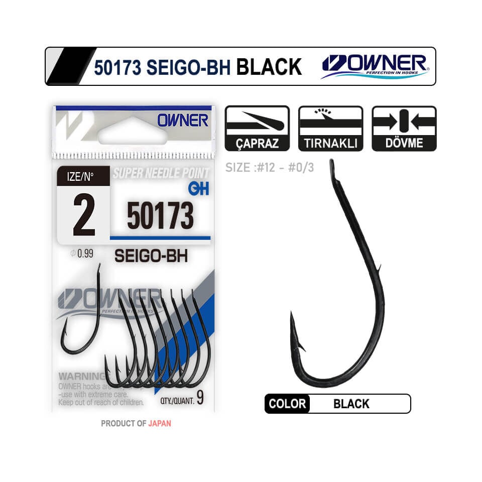 Owner 50173 Seigo-BH Black Olta İğnesi