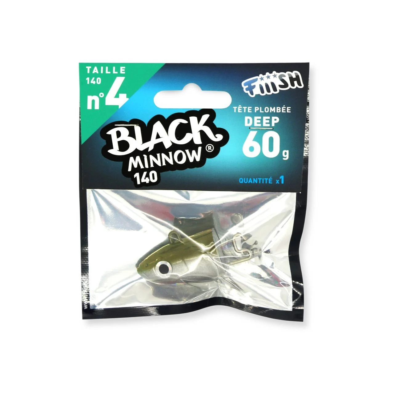 Fiiish Black Minnow BM140/4 BM347 Deep 60 Gr Jig Head - Kaki