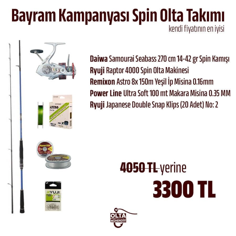 Bayram Kampanyası Spin Olta Takımı