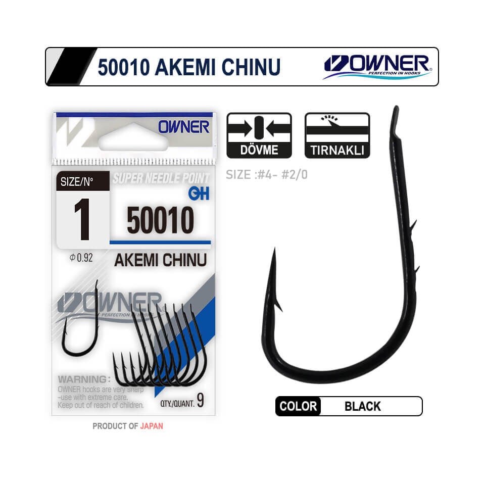 Owner 50010 Akemi Chinu Black Olta İğnesi