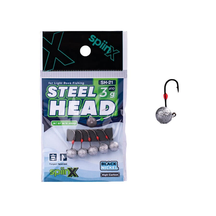 Spiinx Steel Head Jighead Ham Boyasız 3 gr 10 no