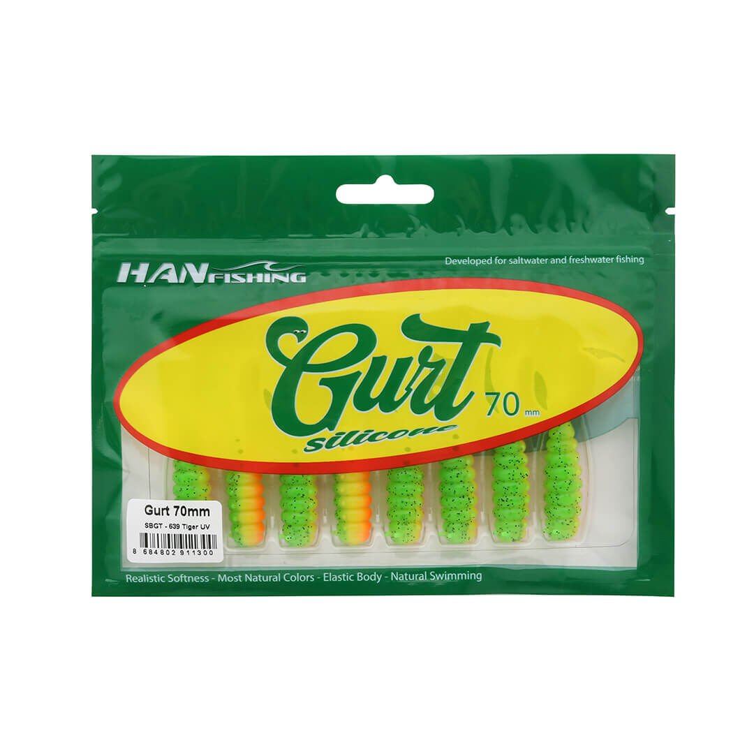 Hanfish Gurt 7 Cm Silikon Yem GT-639 Tiger Uv