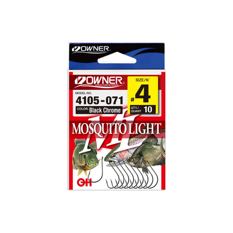 Owner 4105 Mosquito Light Black Chrome Olta İğnesi