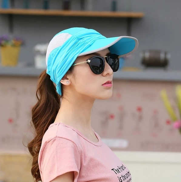 Captain Fisherman Style UV Işık Korumalı Mavi Şapka