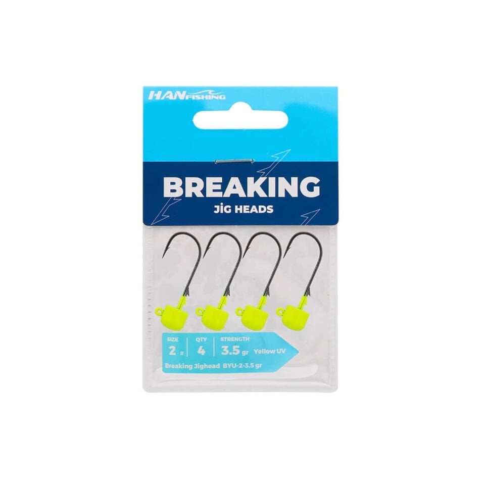 Hanfish Breaking Mushroom Lemon UV Jighead