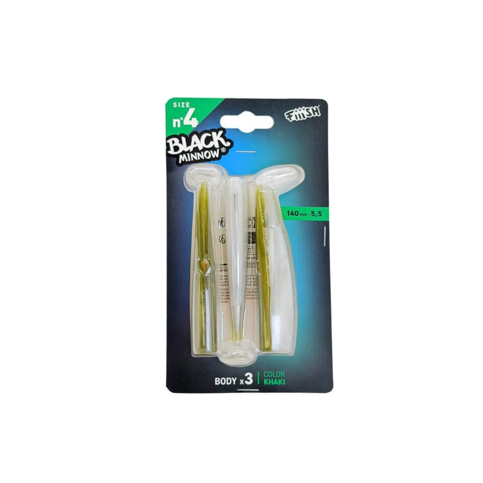 Fiiish Black Minnow BM140/4 BM033 3 Adet Govde - Kaki