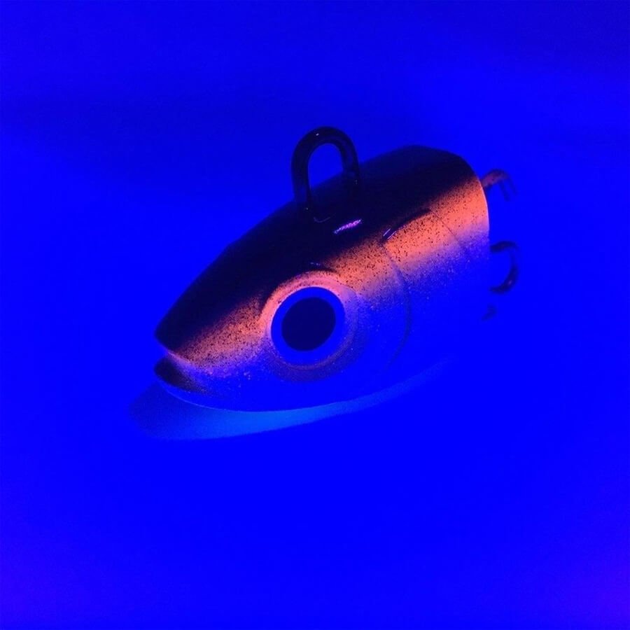 Fiiish Black Minnow BM200/6 BM1349 Med Deep 150 Gr Jig Head - Uv Glow Candygreen