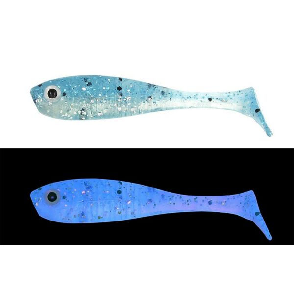 MEF Gümüş 7 cm 5 Adet Silikon Yem UV Mavi