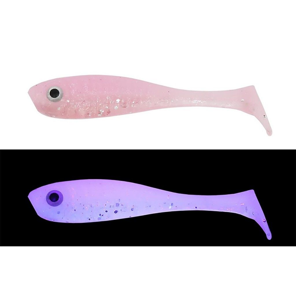 MEF Gümüş 7 cm 5 Adet Silikon Yem UV Pembe