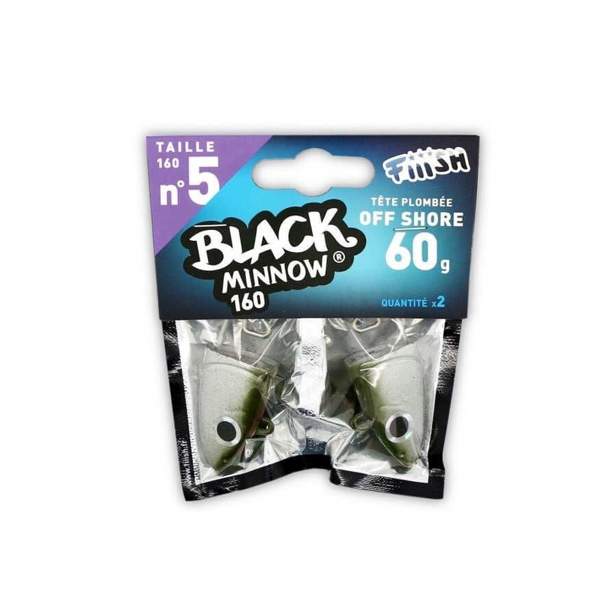 Fiiish Black Minnow BM160/5 BM015 Off Shore 60gr Jig Head - Kaki
