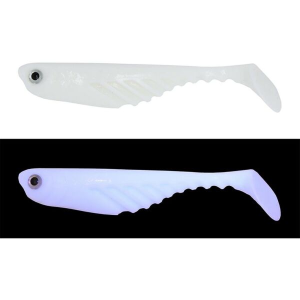 MEF Teke 7 cm 5 Adet Silikon Yem UV Beyaz Glow