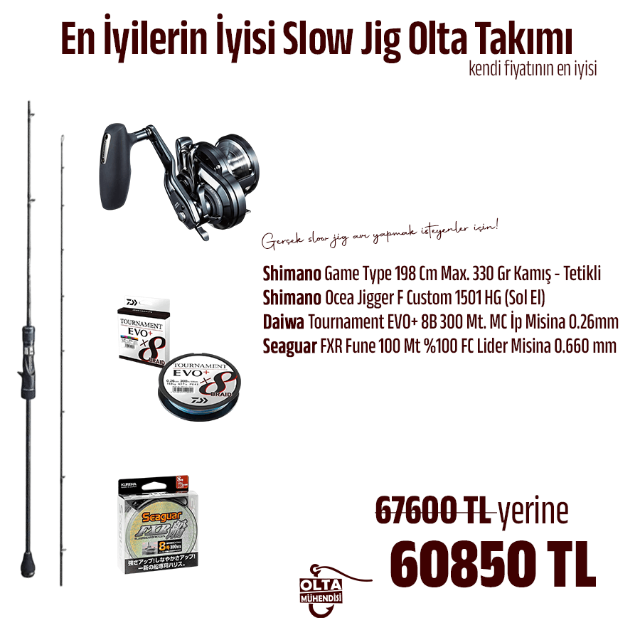 En İyilerin İyisi Slow Jig Olta Takımı